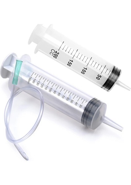 200 ml 1 Adet 150ML/200ML/300ML Ölçüm Şırıngası ve Silikon Tüp Yeniden Kullanılabilir Hidroponik Besin Ölçümü (Yurt Dışından)