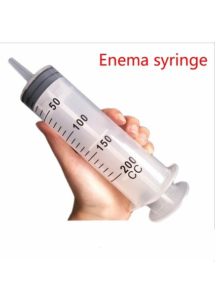 200 ml 1 Adet 150ML/200ML/300ML Ölçüm Şırıngası ve Silikon Tüp Yeniden Kullanılabilir Hidroponik Besin Ölçümü (Yurt Dışından)