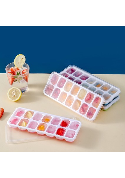 Pembe 14 Izgara Buz Küpü Buz Küpü Makineleri Kalıp Yeniden Kullanılabilir Silikon Buz Kalıp Jöle Popsicle Dondurma Dıy Kalıp Mutfak Alet Bar Aksesuarı (Yurt Dışından) fırsatları