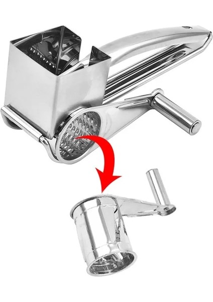 Dilimleyici 4 Davul Bıçakları Döner Peynir Rende Paslanmaz Çelik Peynir Dilimleyici Parçalayıcı Tereyağı Kesici Mutfak Aletleri (Yurt Dışından)