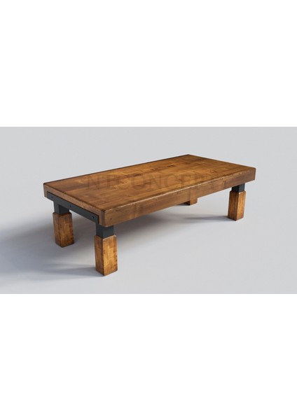 Doi Ahşap Ayak Masif Ahşap Sehpa