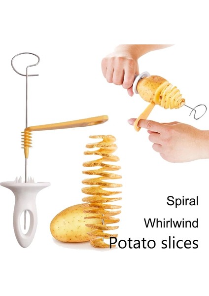 3 Adet Spiral Aracı Diy Spiral Patates Kesici Bükülmüş Dilim Patates Kulesi Kasırga Patates Kesim Yaratıcı Meyve ve Sebze Spiral Dilimleme Mutfak Için (Yurt Dışından) fırsatları
