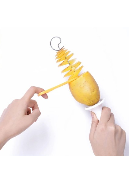 3 Adet Spiral Aracı Diy Spiral Patates Kesici Bükülmüş Dilim Patates Kulesi Kasırga Patates Kesim Yaratıcı Meyve ve Sebze Spiral Dilimleme Mutfak Için (Yurt Dışından) indirimleri