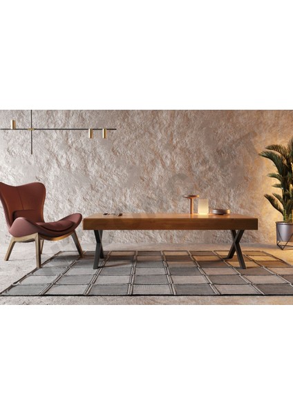 Doi x Ayak Masif Ahşap Sehpa