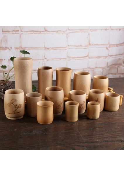 A6 Doğal Bambu Içme Fincan Çay Bira Eski Kahve Suyu Süt Fincan Ahşap Fincan Kahvaltı Bira Süt Mutfak Bar Drinkware (Yurt Dışından)