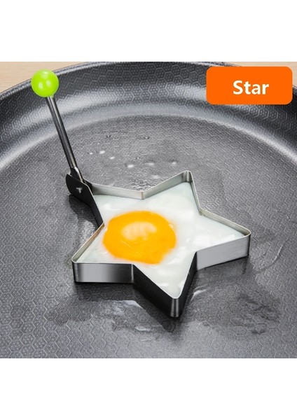 Stil 3 Paslanmaz Çelik Kızarmış Yumurta Gözleme Şekillendirici Kızarmış Yumurta Kalıp Kalıp Kızarmış Yumurta Pişirme Araçları Mutfak Aksesuarları Gadget Yüzük (Yurt Dışından)