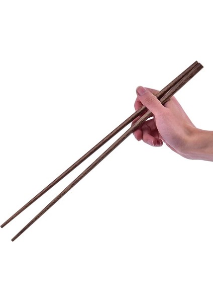 1 Çift Gösterilmiştir 42CM 2renk 42CM Uzunluk Uzun Boy Derin Kızartma Mutfak Aletleri Erişte Çubuklarını Gıda Çubukları Çin Tarzı Uzatmak Güveç Ahşap Pişirme (Yurt Dışından)