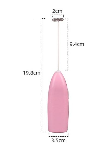 Pembe Elektrikli Süt Köpürtücü Yumurta Çırpıcı Mutfak Içecek Köpürtücü Çırpma Mikser Karıştırıcı Çırpma Köpüklü Karışım Bıyık Kahve Cappuccino Kreması (Yurt Dışından)