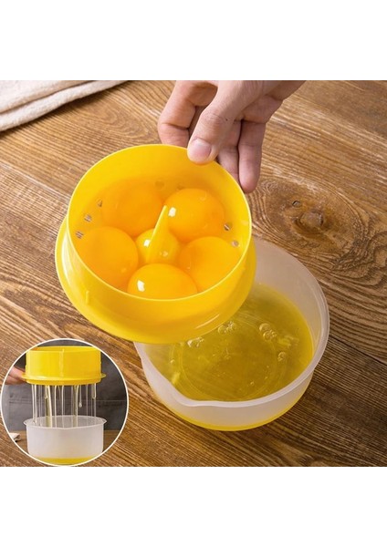 Sarı Yumurta Sarısı Ayırıcı ve Şeffaf Mutfak Aletleri Yumurta Ayırıcı Pişirme Araçları Büyük Kapasiteli Mutfak Aksesuarları (Yurt Dışından) fırsatları