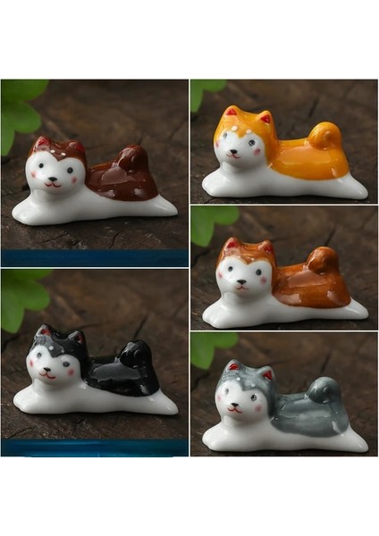 5 Pcs-19 5 Adet Sevimli Kedi Seramik Çubuklarını Tutucu Standı Güzel Tasarım Çubuk Raf Yastık Bakım Dinlenme Japon Tarzı Mutfak Sofra Araçları (Yurt Dışından)