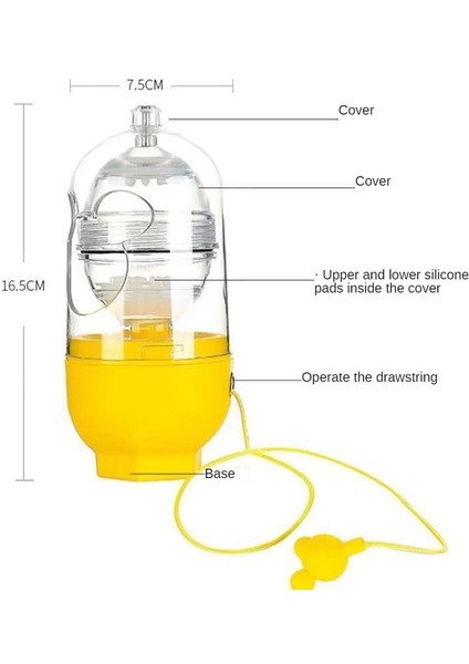 Sarı 1 Yumurta Karıştırıcı El Yumurta Çalkalayıcı Mikser Gıda Sınıfı Silikon Yumurta Döndürücü Manuel Çekme Halatı Yumurta Kayışı Yumurta Araçları Mutfak Aletleri (Yurt Dışından) fırsatları
