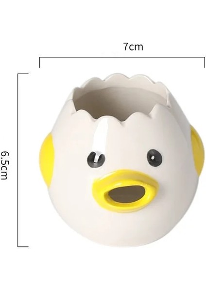 Sevimli Tavuk Yumurtası Beyaz Sarısı Ayırıcı Kawaii Protein Seramik Filtre Ayırıcı Pişirme Pişirme Mutfak Temel Sanat Aracı (Yurt Dışından)
