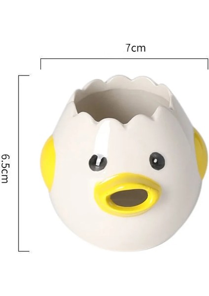 Sevimli Tavuk Yumurtası Beyaz Sarısı Ayırıcı Kawaii Protein Seramik Filtre Ayırıcı Pişirme Pişirme Mutfak Temel Sanat Aracı (Yurt Dışından) fiyatları