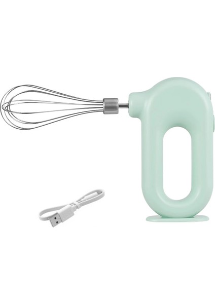 Yeşil Tek Sopa Taşınabilir El Yumurta Çırpma Ayarlanabilir Mutfak Krem Köpürtücü Kablosuz Elektrikli Şarj Edilebilir Yumurta Mikseri Blender Ev Kek Araçları (Yurt Dışından)