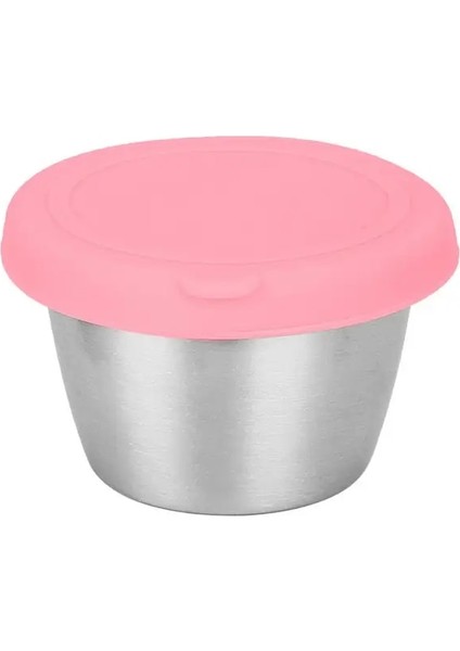Pembe 1 Takım Daldırma Fincan Kapaklı Korozyona Dirençli Sızdırmazlık Istiflenebilir Domates Sosu Baharat Küçük Yemek Odası Için Yemek Odası (Yurt Dışından)