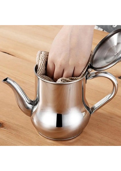 24 Oz Paslanmaz Çelik Yağlayıcı Süzgeçli Mutfak Pastırma Gres Kabı Süzgeçli Gres Dağıtıcı Yağ Dağıtıcı Şişe Konteyneri (Yurt Dışından)