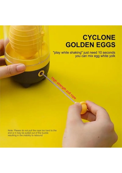Sarı Yumurta Sarısı Çalkalayıcı Yumurta Karıştırıcı Gadget Manuel Karıştırma Altın Çırpma Yumurta Spin Maker Çektirme Mutfak Aletleri Pişirme Pişirme Aksesuarları (Yurt Dışından) fırsatları