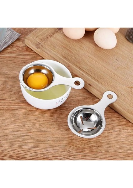 Stil 1 Yumurta Ayırıcı Kullanım Kolaylığı Modern Minimalist Stil Mutfak Aksesuarları Dayanıklı Kullanışlı Paslanmaz Çelik Aletler Pişirme Malzemeleri (Yurt Dışından) fırsatları