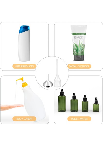 Gümüş 10 Parfüm Dolum Hunisi Metal Küçük Huni Şişeleri Doldurmak Için Pipet/kozmetik/esansiyel Yağları Aktarmak Için Huni// (Yurt Dışından)
