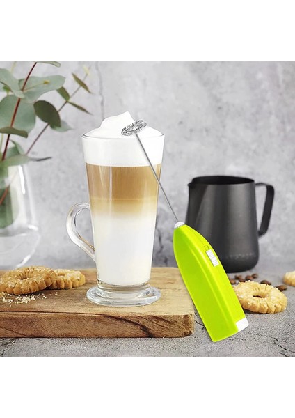 Yeşil Mini Paslanmaz Yumurta Çırpma Elektrikli El Yumurta Çırpıcı Ev Mutfak Çelik Kahve Süt Çay Blender Kremayı Karıştırarak Yendi (Yurt Dışından) indirimleri