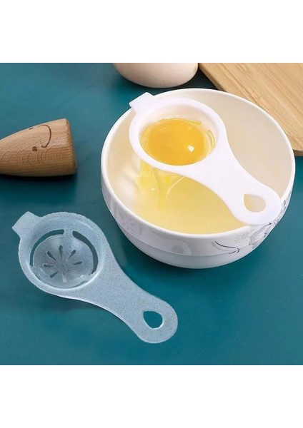 2 Adet Yumurta Akı Ayırıcı Buğday Malzemesiyumurta Filtresi Mutfak Pişirme Yumurta Sarısı Ayırıcı Yumurta Sarısı Protein Filtresi (Yurt Dışından)