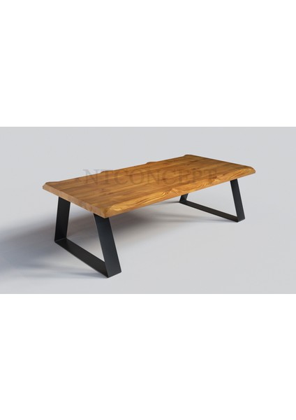 Sui Lama Konik Ayak Masif Ahşap Sehpa