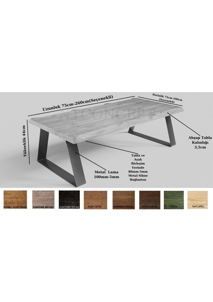 Sui Lama Konik Ayak Masif Ahşap Sehpa fiyatları