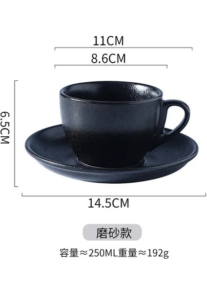 Stil 1 250ML Avrupa Küçük Lüks Çekme Çiçek Kahve Fincanı Tabakları Takım Elbise Cam Muhtasar Ev Seramik Kahve Kupa Siyah Çay Çay Fincanı (Yurt Dışından)