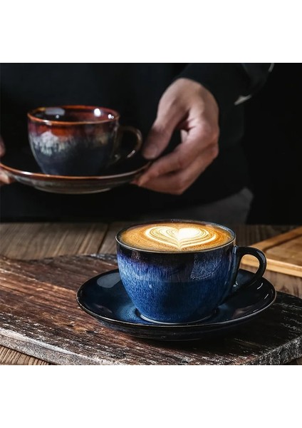 Stil 1 250ML Avrupa Küçük Lüks Çekme Çiçek Kahve Fincanı Tabakları Takım Elbise Cam Muhtasar Ev Seramik Kahve Kupa Siyah Çay Çay Fincanı (Yurt Dışından) fiyatları