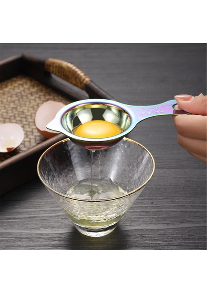 Stil 4 304 Paslanmaz Çelik Yumurta Beyazı Yumurta Sarısı Ayırıcı Ev Pişirme Yumurta Sıvı Filtresi Yumurta Ayırma Artefakt Mutfak Aracı 1 Adet (Yurt Dışından) fırsatları