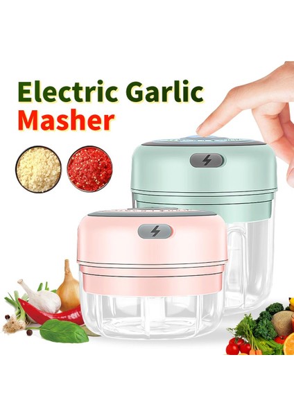 Büyük Pembe Elektrikli Sarımsak Ezici Kıyma Makinesi Mini Gıda Sarımsak Sebze Kesicisi Kırıcı Şarj Edilebilir Mutfak Doğrama Makineleri Mutfak Robotu (Yurt Dışından) fiyatları