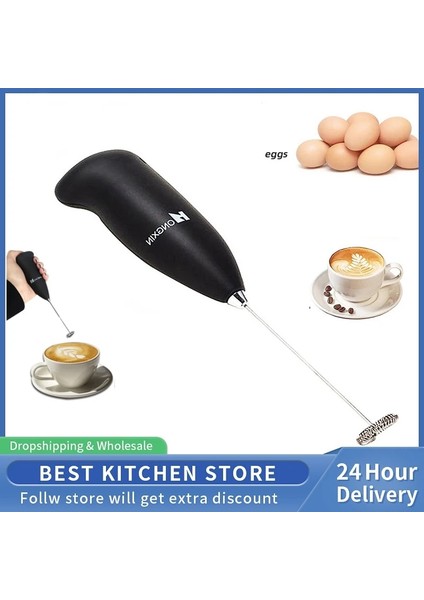 Mavi Elektrikli Süt Köpürtücü Mutfak Içecek Köpürtücü Çırpma Mikser Karıştırıcı Kahve Cappuccino Kreması Çırpma Köpüklü Karışım Bıyık Yumurta Çırpıcı (Yurt Dışından) fiyatları