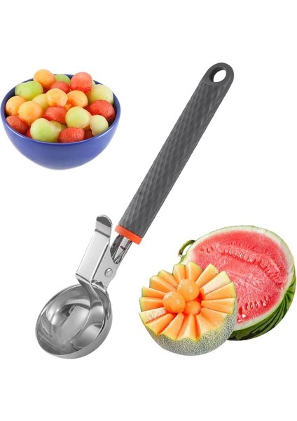 Bir Dondurma Kaşık Paslanmaz Çelik Dondurma Kazıcı Metal Dondurma Kaşığı Buz Topu Makinesi Kurabiye Kaşık Dondurma Kaşığı Aracı indirimleri