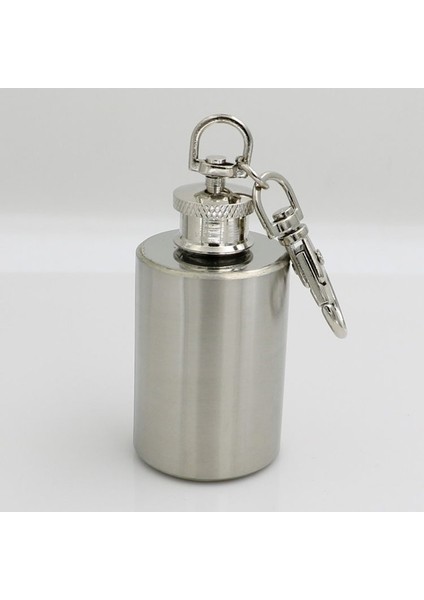 Flagon 1 Oz Paslanmaz Çelik Mini Cep Şişesi Anahtarlık ile Vidalı Kapak Taşınabilir Alkol Şişesi Likör Viski Şişesi Açık Seyahat Hediyeler (Yurt Dışından) fiyatları