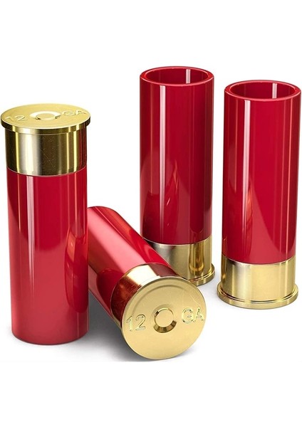 4 Adet Kırmızı 4 Adet/takım Shot Bardağı Yaratıcı Yüksek Kaliteli Plastik Av Tüfeği Mermi Şekli Shot Bardakları Su Şarap Bardağı Parti Drinkware Arkadaş Hediye (Yurt Dışından)