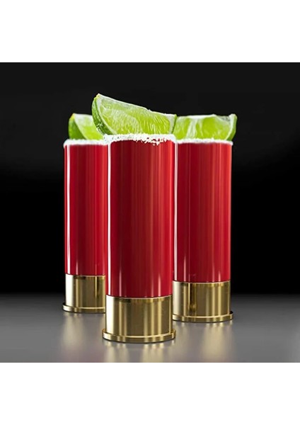 4 Adet Kırmızı 4 Adet/takım Shot Bardağı Yaratıcı Yüksek Kaliteli Plastik Av Tüfeği Mermi Şekli Shot Bardakları Su Şarap Bardağı Parti Drinkware Arkadaş Hediye (Yurt Dışından)