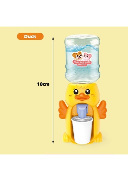Ördek Çocuk Mini Su Sebili Basın Su Sebili Çok Renkli Karikatür Çocuk Cosplsy Prop Housetoy Hediye Açık Su Şişesi (Yurt Dışından)
