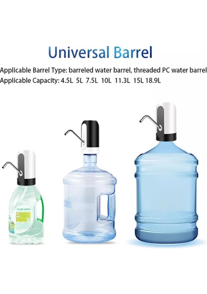 Beyaz Ev Aletleri Su Şişesi Pompası Mini Namlulu Su Elektrikli Pompa USB Şarj Otomatik Taşınabilir Su Sebili Içecek Sebili (Yurt Dışından) indirimleri