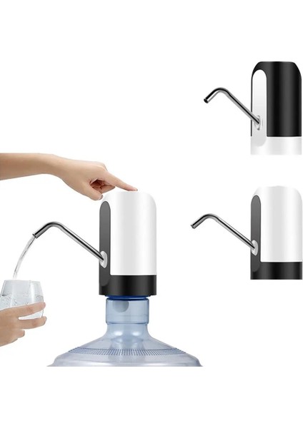 Siyah Taşınabilir Elektrikli Su Sebili Galon Içme Suyu Şişesi Bir Anahtar Anahtarı Akıllı Kablosuz Su Pompası Su Arıtma Aletleri (Yurt Dışından) fiyatları