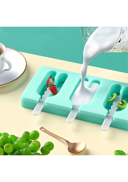 G-Green Buz Pop Dondurma Silikon Kalıplar Kapaklı Hayvan Yeniden Kullanılabilir Gıda Sınıfı Dıy Tatlı Meyve Suyu Çikolata Ev Mutfak Aletleri (Yurt Dışından) indirimleri