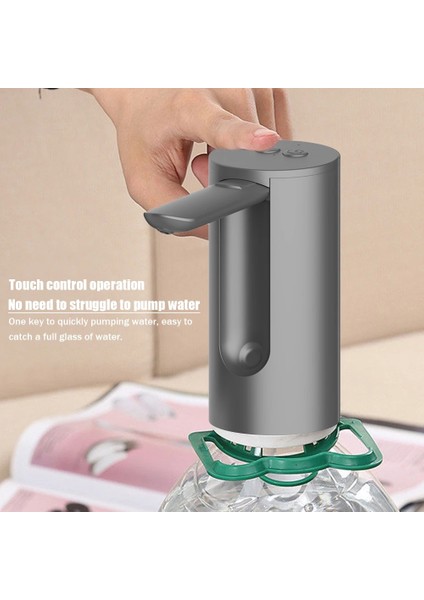 1200 Mah Siyah Mini Namlulu Su Elektrikli Pompa USB Şarj Içme Suyu Şişesi Pompası Dağıtıcı Dokunmatik Operasyon Ev Kamp Için Çok Amaçlı (Yurt Dışından) fırsatları