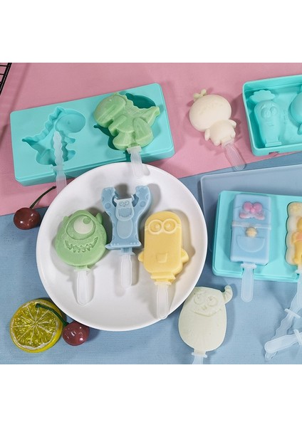 Shape-2 Silikon Dondurma Kalıp Buz Küpü Tepsi Popsicle Pop Kalıpları Elmas Şekli Kalıp Pasta Çikolata Şeker Ev Yapımı Pişirme Araçları (Yurt Dışından)