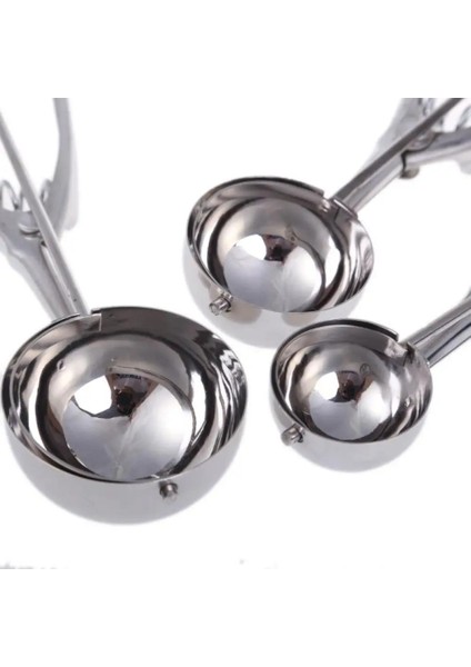 Gümüş 4 cm 4 Cm/5 Cm/6 cm Paslanmaz Çelik Dondurma Kaşık Topu Kazıcı El Yapımı Buz Küpü Kalıp Dondurma Araçları Mutfak Aksesuarları (Yurt Dışından) modelleri