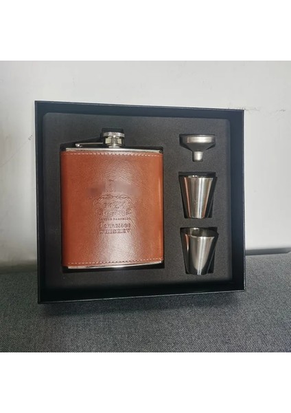 Kriko Seti Sıcak Satış Bpa Ücretsiz 7 Oz Viski Künye Viski Votka Flagon 304 Paslanmaz Çelik Alkol Likör Cep Şişesi Festivali Hediye Kutusu Seti (Yurt Dışından)