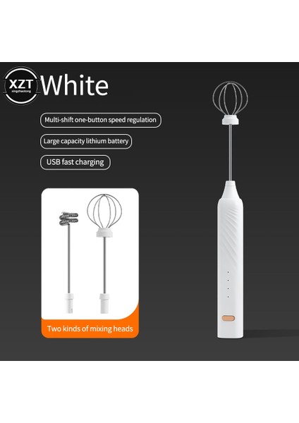 Yeşil El Elektrikli Süt Köpürtücü 3 Hız Yumurta Mikser USB Şarj Edilebilir Kahve Köpürtme Değnek Cappuccino Karıştırıcı Mutfak Çırpma Araçları (Yurt Dışından)