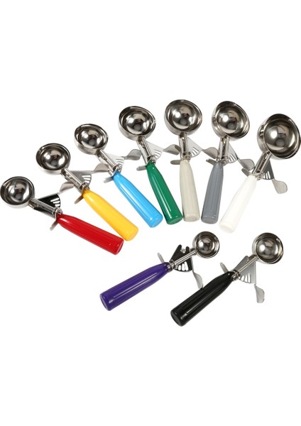 Mavi 5.7 cm Dondurma Kaşığı Paslanmaz Çelik Bahar Kolu Patates Püresi Karpuz Topu Makinesi Meyve Kaşık Kazıcı Pratik Mutfak Aletleri (Yurt Dışından) fırsatları