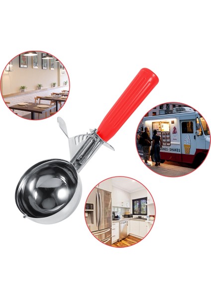 Mavi 5.7 cm Dondurma Kaşığı Paslanmaz Çelik Bahar Kolu Patates Püresi Karpuz Topu Makinesi Meyve Kaşık Kazıcı Pratik Mutfak Aletleri (Yurt Dışından) indirimleri