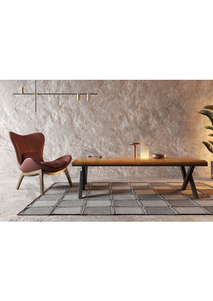 Pue Masif Ahşap Sehpa