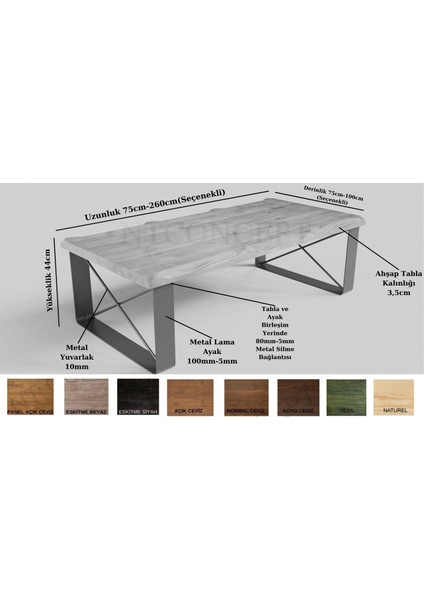Sui Lama x Ayak Masif Ahşap Sehpa fiyatları