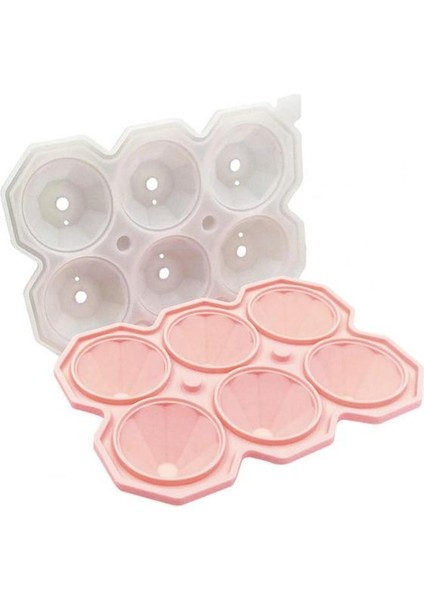 Pembe Buz Topu Makinesi Hafif Buz Küpü Kalıp 4 Renk Dondurucu Güvenli Dayanıklı Taş Şekilli Buz Küpü Tepsisi (Yurt Dışından) fiyatları